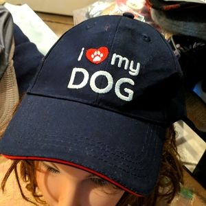 NWOT Unisex I Love My Dog Cap